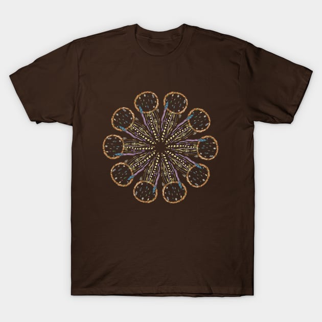 Dreamcatcher Mandala T-Shirt by cheriedirksen